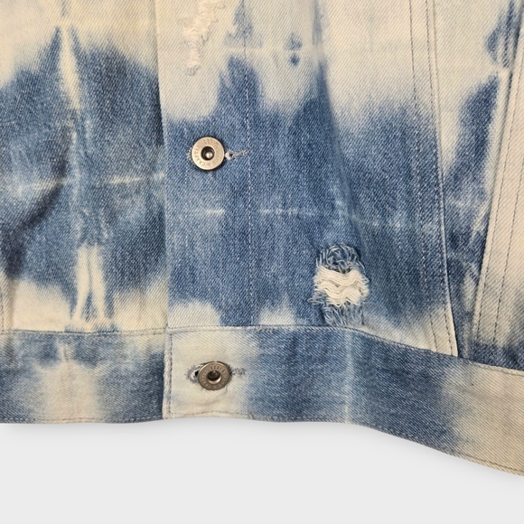 Levi's Made & Crafted Trucker Jean Jacket Blue Tie Dye Womens Size XL NEW $298 - Picture 11 of 16